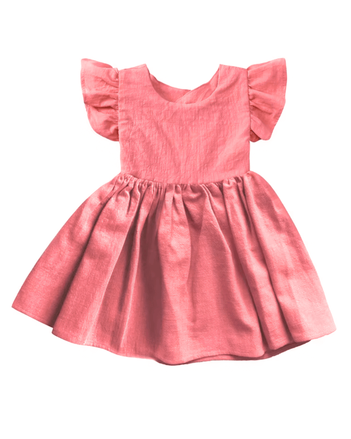 Linen Summer Girl Frocks