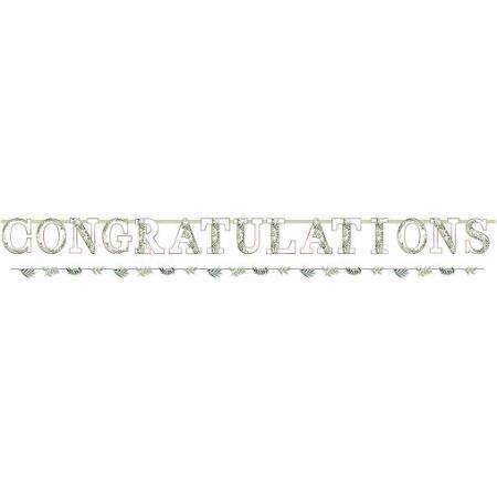Love and Leaves Bridal Shower Jumbo Letter Banner Kit - USA Party Store
