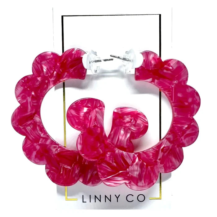 Margo- Pearlized Pink Earrings