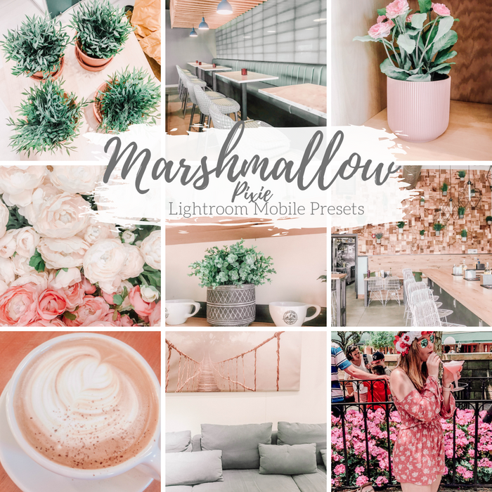 Marshmallow Soft Mobile Lightroom Presets Light and Airy - 4 Presets