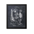 Mason Revolver Patent Print