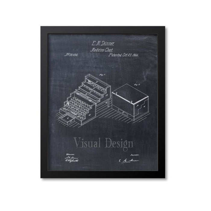Medicine Chest Patent Print