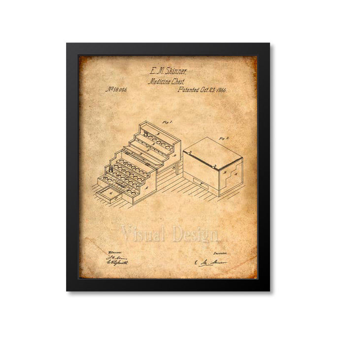 Medicine Chest Patent Print
