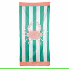San Blas Crab: Emerald / Pink / White