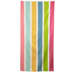 Tropical Sunrise Stripes: White / Pink / Blue / Green  / Yellow