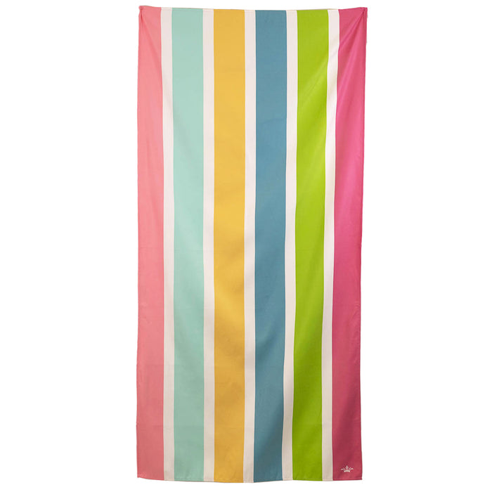 Tropical Sunrise Stripes: White / Pink / Blue / Green  / Yellow