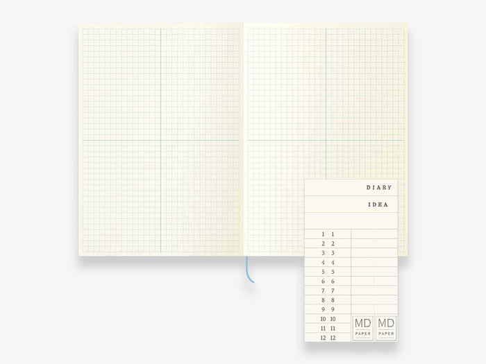 Midori MD Notebook Journal A5 Grid Block - 192 Pages