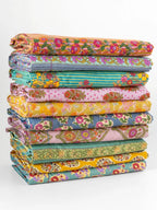 Mix & Match Cotton Fitted Sheet - Denim Fields-view 2