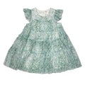 ML Kids Teal Watercolor Dress