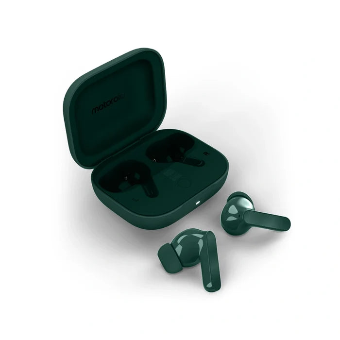 Moto Buds Bass | Up to 43 hours of Playtime | Up to 50dB | Transparency | Adaptive | Noise Cancellation | Water-Repellent Design