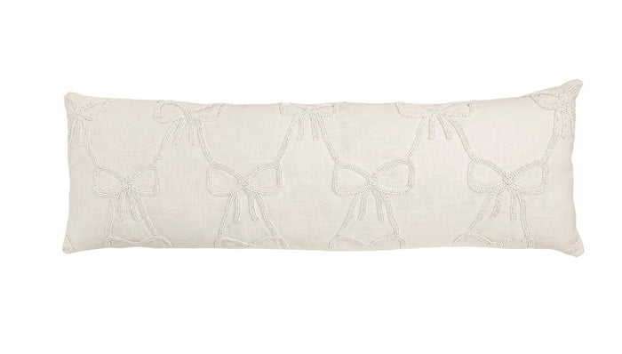 Mud Pie Bow Lumbar Pillow