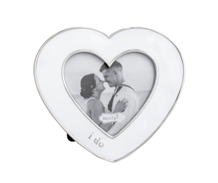 Mud Pie I Do Mini Enamel Wedding Frame