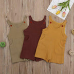 Muslin Cotton Baby Dungarees