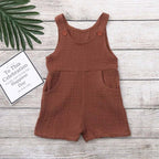 Muslin Cotton Baby Dungarees