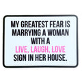 My Greatest Fear Sticker - Domestic Domestic