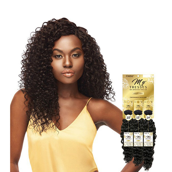 Mytresses Gold Label 100% Unprocessed Human Hair Boho Deep 10" 12" 14"