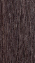 SHAKE N GO Brazilian human hair wig close up showing natural dark brown straight texture and shine