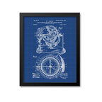 Nautical Compass Patent Print