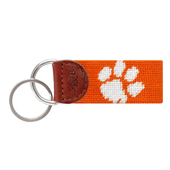 Clemson Orange w White Paw Print