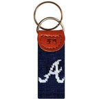 Needlepoint Key Fob - Atlanta Braves