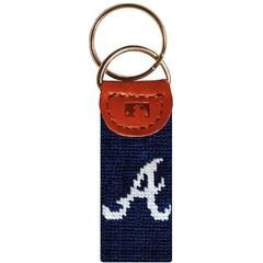 Needlepoint Key Fob - Atlanta Braves