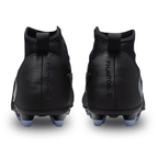 Nike Jr. Phantom 6 High Club Firm Ground/Ground Soccer Cleats (Black/Black) | SoccerWearhouse