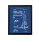Oil Drilling Rig Patent Print