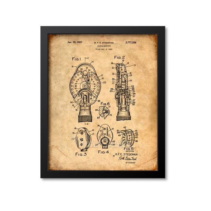 Ophthalmoscope Patent Print
