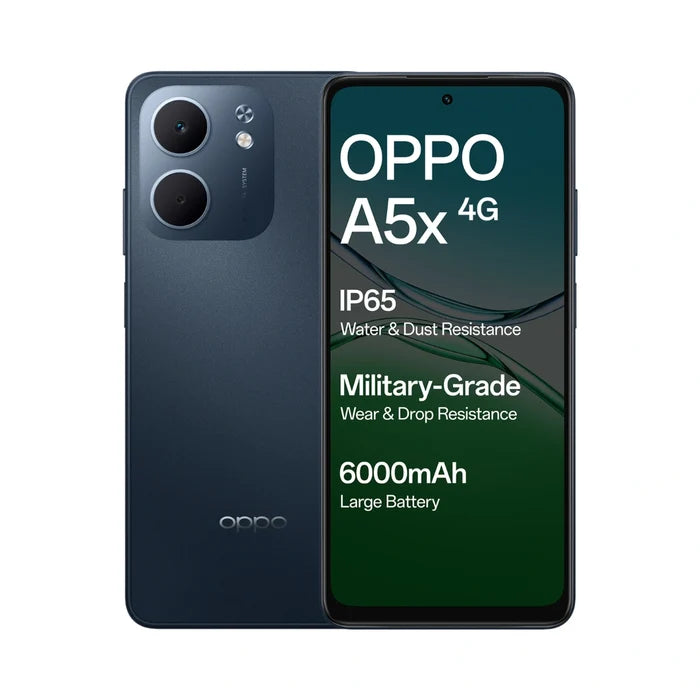 Oppo A5x | Snapdragon | 32MP Camera | 5MP Front camera | 5860 Mah Battery | Android 15