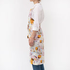 Orange Flow Linen Chef Apron - Linen Tales