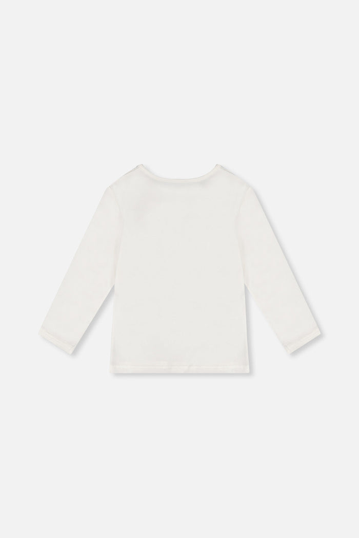 Organic Cotton Long Sleeve T-Shirt Off-White-3