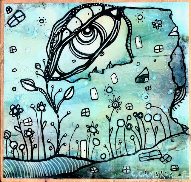Original Fine Art 'Seeing Growth' — detail view