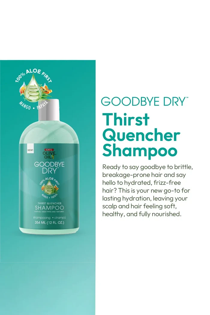 ORS OLIVE OIL GOODBYE DRY THIRST QUENCHER SHAMPOO 12oz ORS