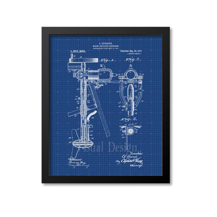 Outboard Motor Patent Print