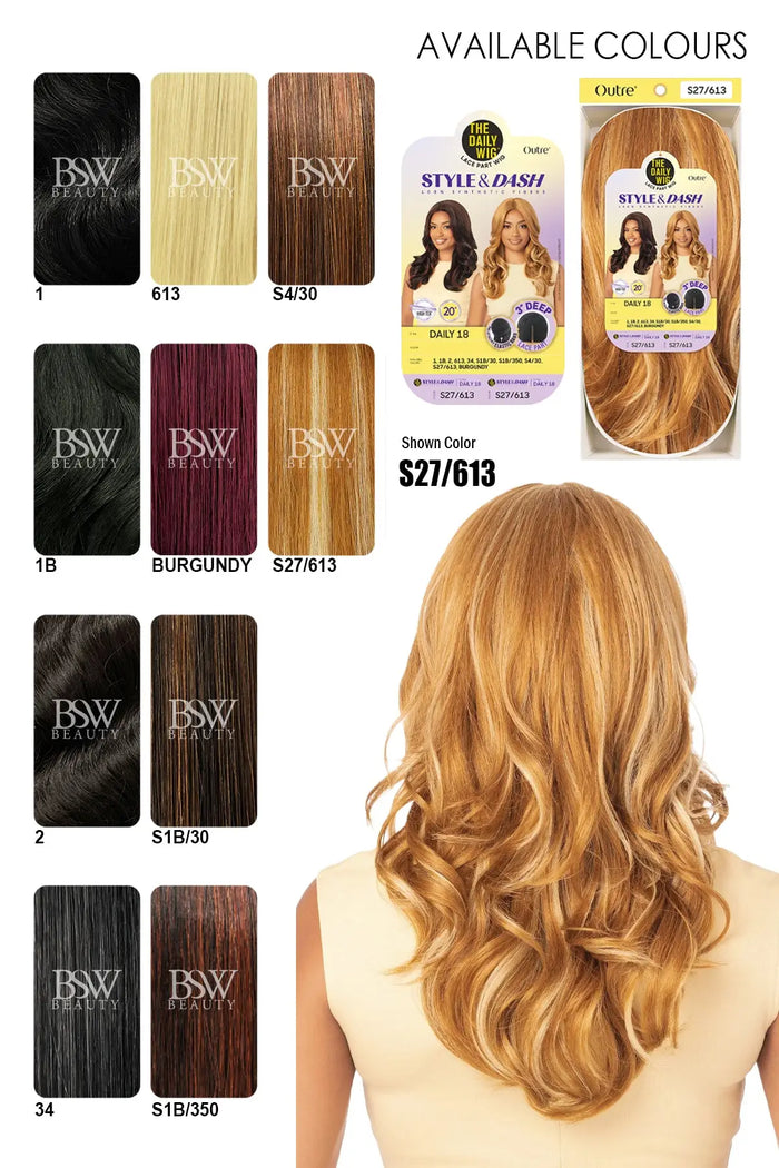 OUTRE DAILY WIG STYLE & DASH LACE PART – DAILY 18" - BSW BEAUTY CANADA