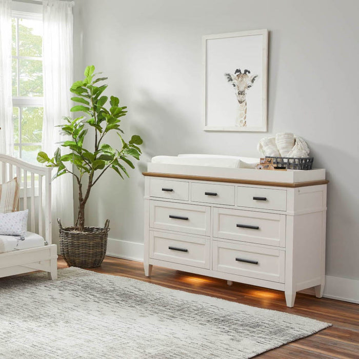 Parker House Changing Stations Linen / Warm Oak Parker House Artisan Changing Tray