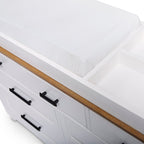 Parker House Changing Stations Linen / Warm Oak Parker House Artisan Changing Tray