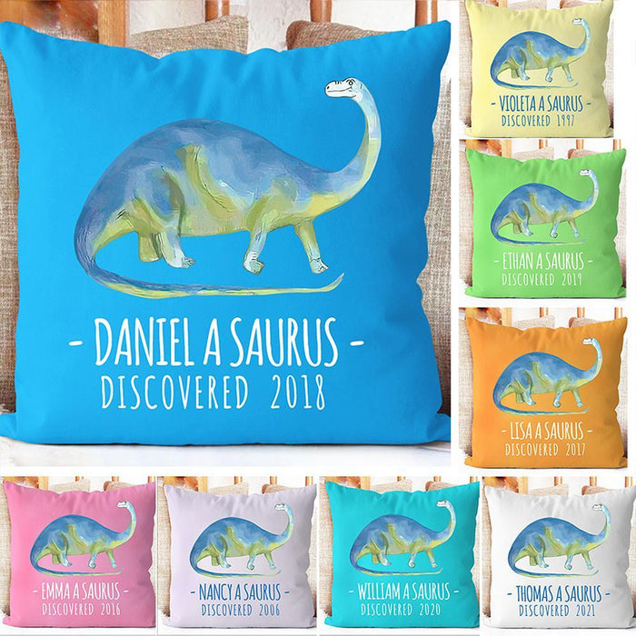 Personalize Name Cushion Dinosaur 03