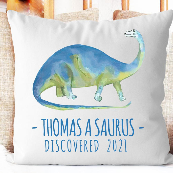 Personalize Name Cushion Dinosaur 03
