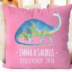 Personalize Name Cushion Dinosaur 03