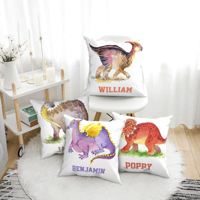 Personalize Name Dinosaur Pillow I01