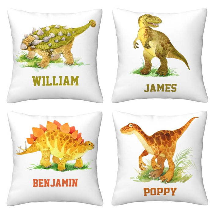 Personalize Name Dinosaur Pillow I01