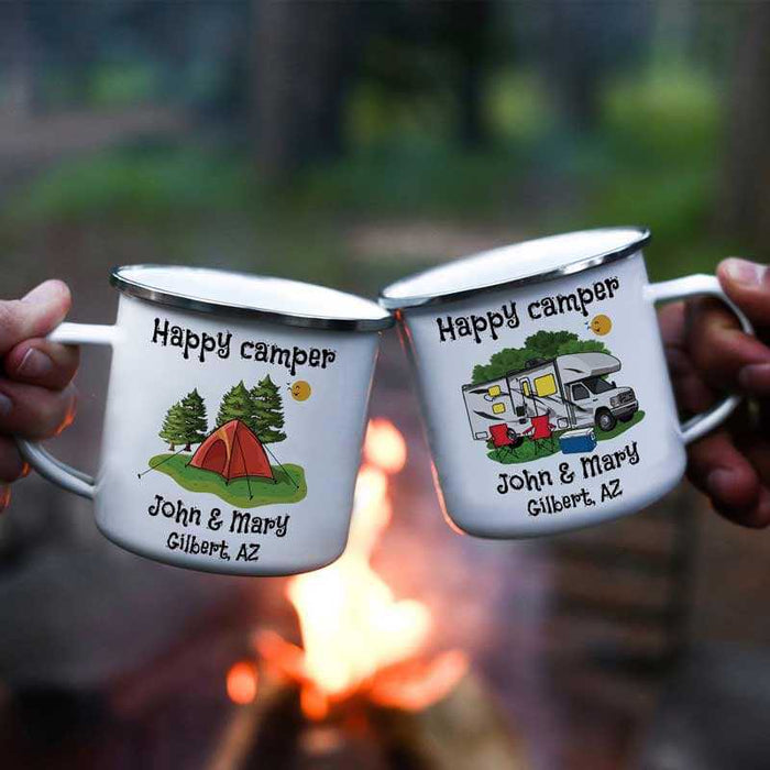Personalized Happy Campers Mugs I03