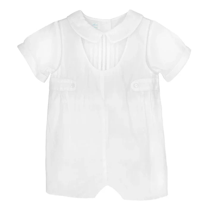 Petit Ami White Shortall with Shirt