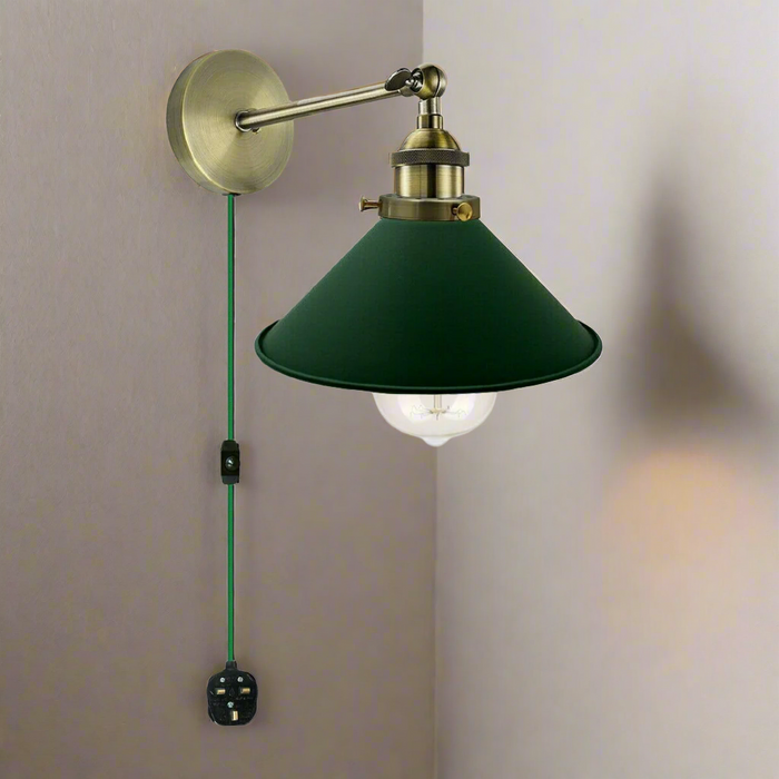 Plug In Wall Fitting 4M Table Bedside Lamps ~5802