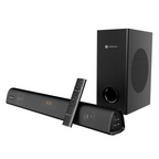 Portronics Pure Sound 106 | 120W Bluetooth Soundbar with Wired Subwoofer for Deep Bass, 2.1 Channel Home Theatre, HD Sound,3 EQ Modes, BT 5.3V,HDMI, AUX in, USB Port, Sleek Remote Control
