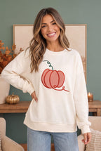 Pumpkin Patch Corded Sweatshirt