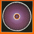 Purple lotus mandala thangka