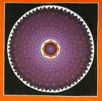 Purple lotus mandala thangka