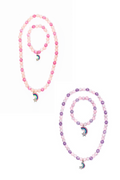 Purple Rainbow Necklace & Bracelet Set, 2pcs Assorted